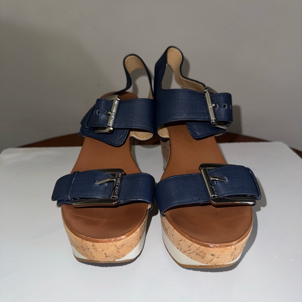 Women's Navy Platform Sandals